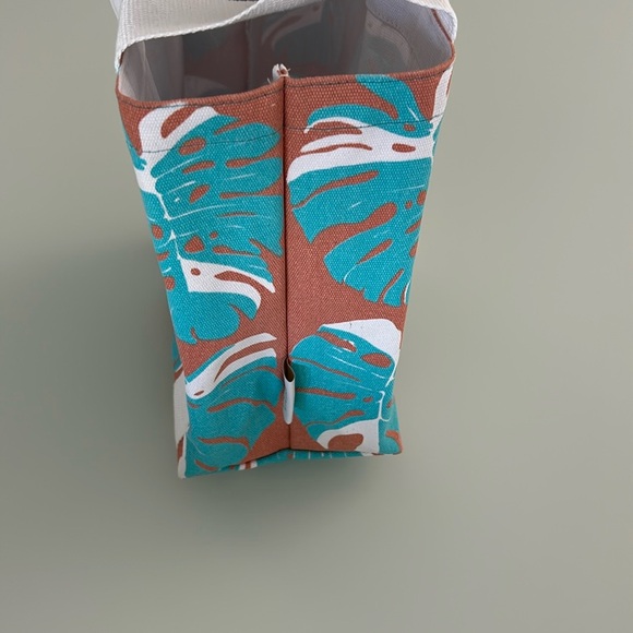 Hawaiian Tropical Print Canvas Tote Bag - Picture 4 of 5